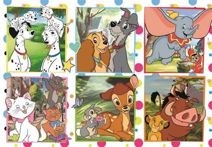 Puzzle 104 maxi SuperKolor Disney Classics