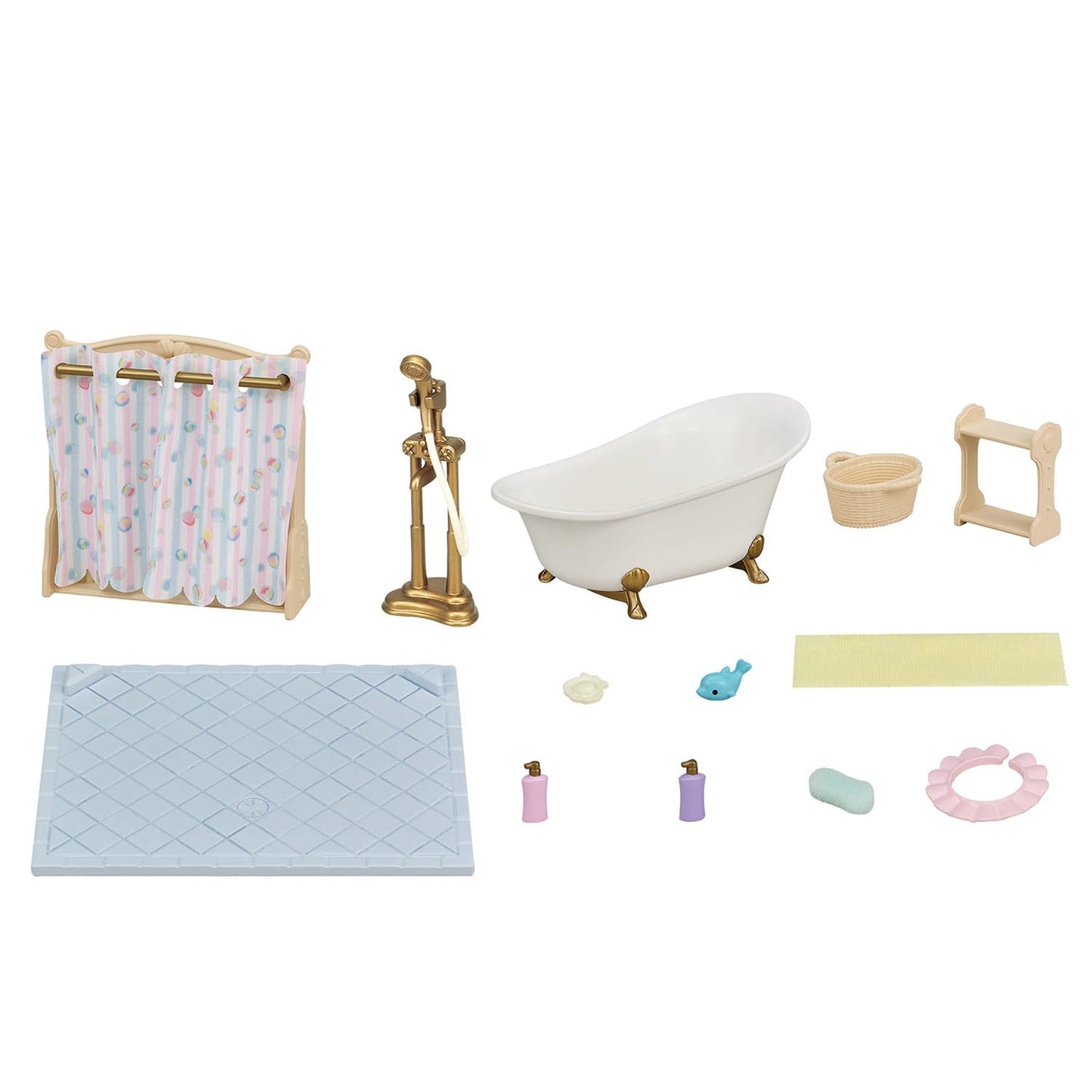 Sylvanian families łazienka-wanna i prysznic