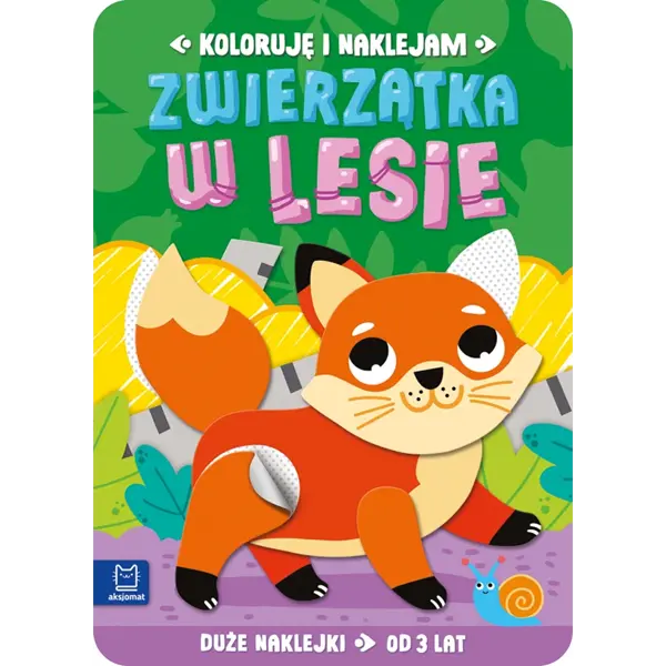 Koloruję i naklejam. Zwierzątka w lesie.