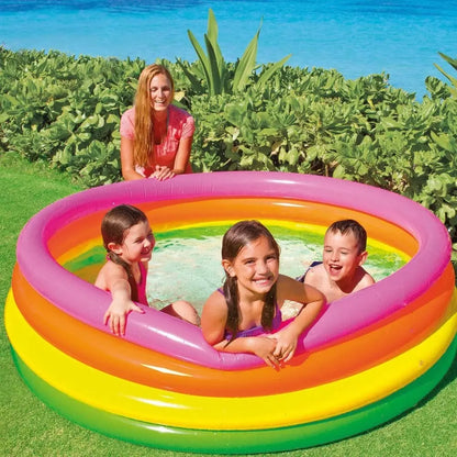 Intex basen kolorowy dmuchany 168x46
