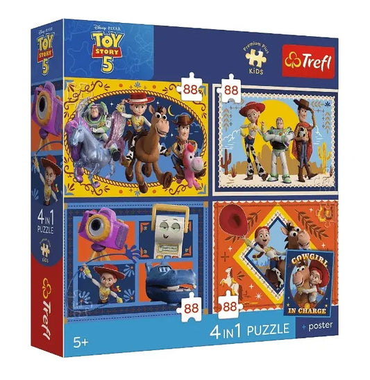 PUZZLE 4x88 PremPlus Kids Czas zabawek TS 34701