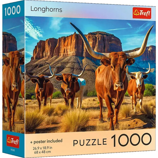 Puzzle 1000 el. USA Collection: Longhorns