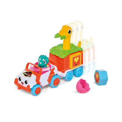 Tomy toomies toomies jeep z dino i przyczepą
