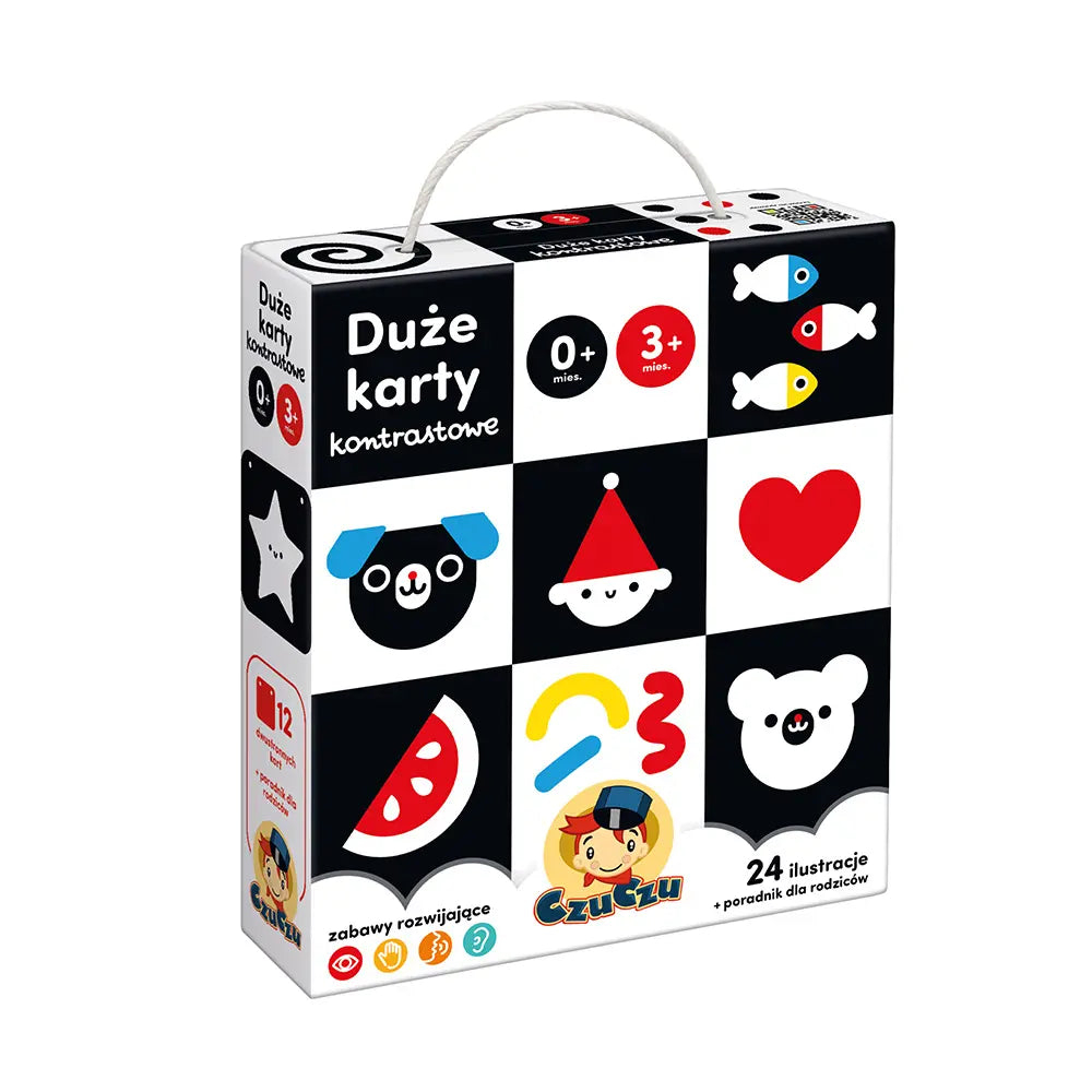 CzuCzu Duże karty kontrast.d/dzieci 0-3mies 62664