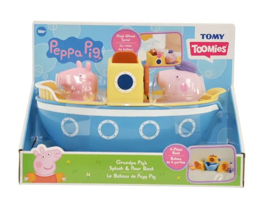 Toomies świnka peppa zabawa na łodzi