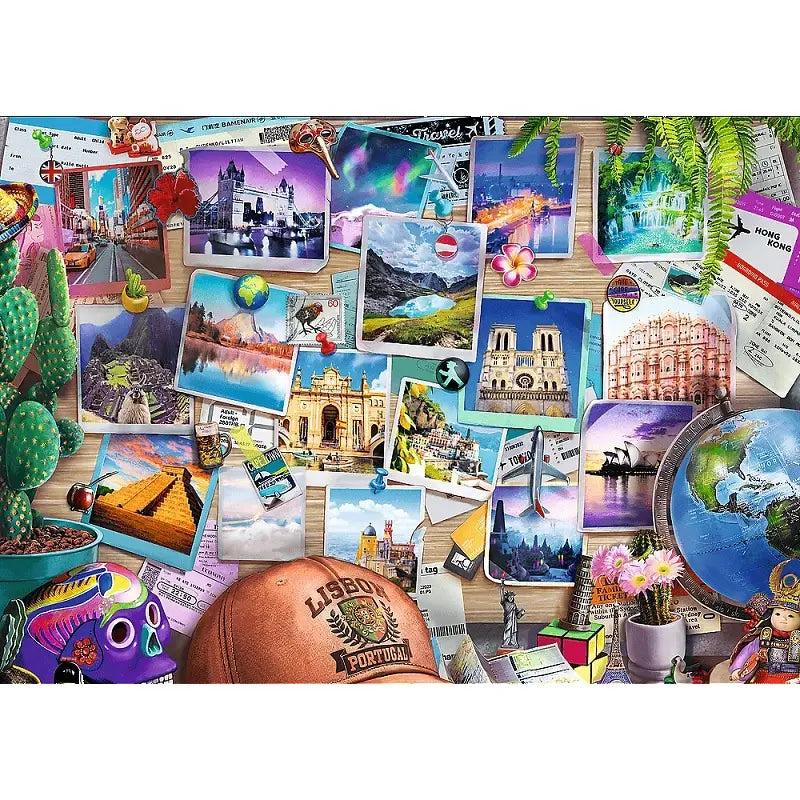 Puzzle 500 elementów Premium Plus Quality Tea Time: Wspomnienia z podróży
