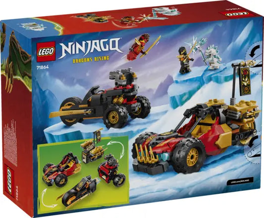 Lego Ninjago - Wielofunkcyjne pojazdy Kaia i Cole a
