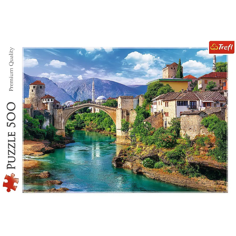 PUZZLE 500 Stary most w Mostarze, Bośnia i Hercegowina