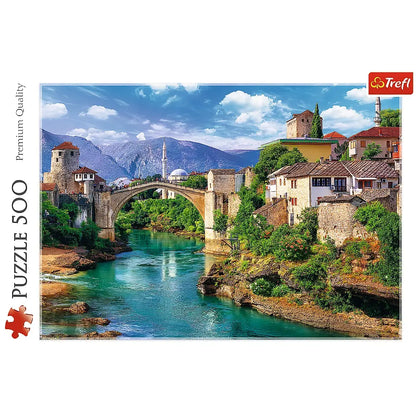 PUZZLE 500 Stary most w Mostarze, Bośnia i Hercegowina