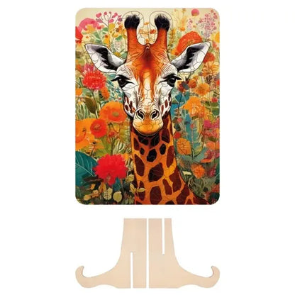 Drewniane puzzle - żyrafa 125 el.