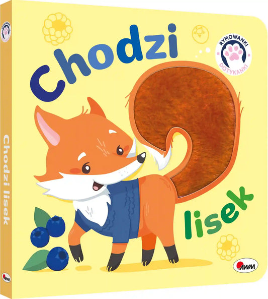 Książeczka edukacyjna rymowanki dotykanki chodzi lisek
