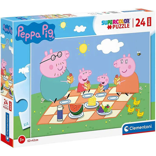 Puzzle 24 maxi Super Kolor Peppa Pig