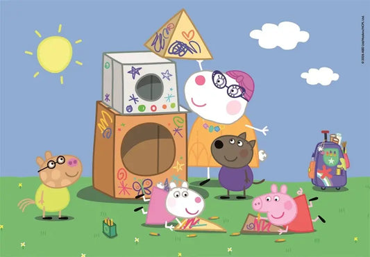 Puzzle 2x60 SuperKolor Świnka Peppa