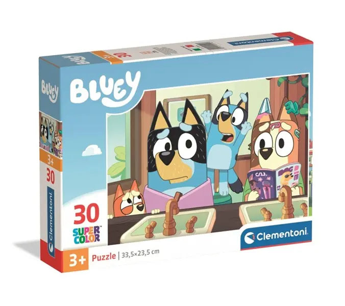 Puzzle 30 SuperKolor Bluey