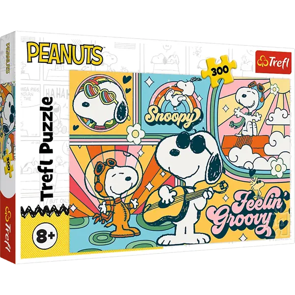 Puzzle 300 el. Zabawny świat Fistaszków