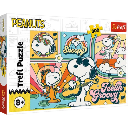 Puzzle 300 el. Zabawny świat Fistaszków