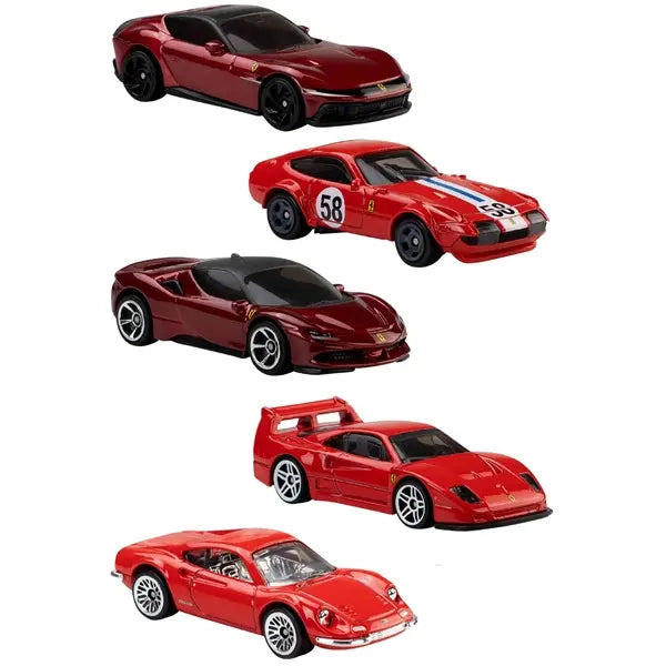 Hot Wheels Ferrari pięciopak