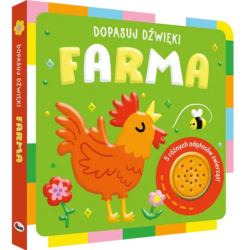 Interaktywna książeczka. Dopasuj dźwięki. Farma