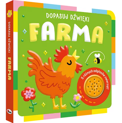 Interaktywna książeczka. Dopasuj dźwięki. Farma