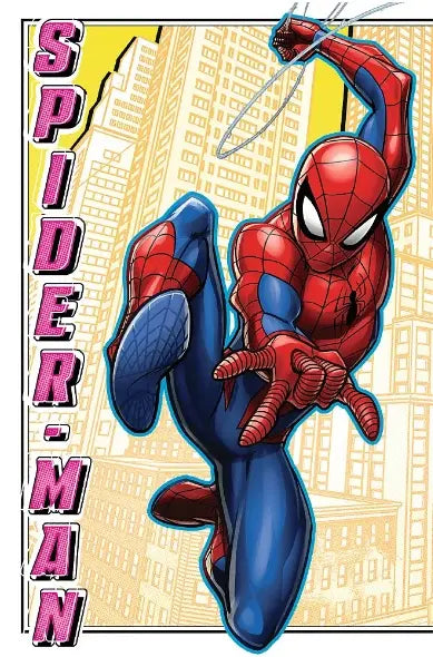 Puzzle Premium Plus Kids UFT Marvel 100 el., Bohaterski pająk i kolekcjonerski plakat