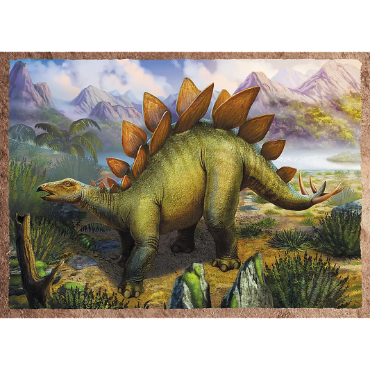 Puzzle 4w1 ciekawe dinozaury