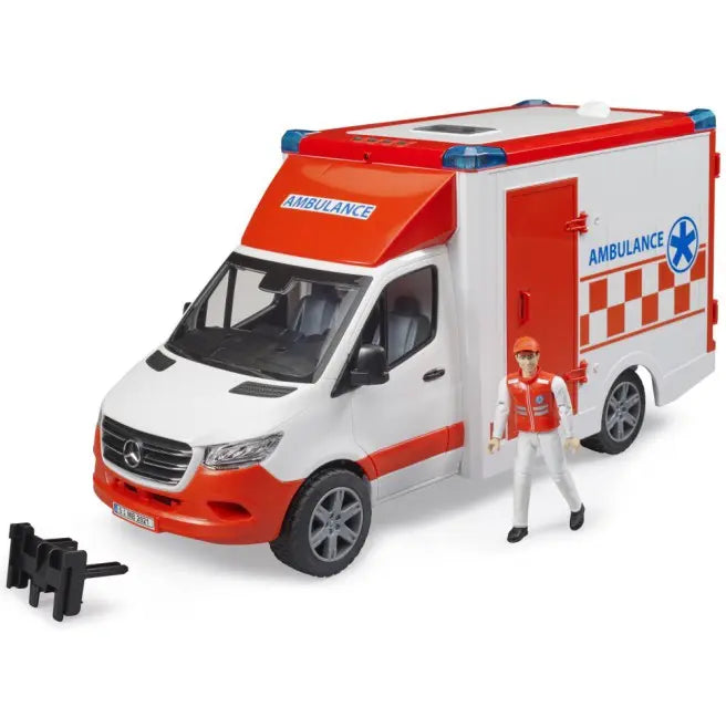 Auto Sprinter Ambulans z ratownikiem i sygnałami