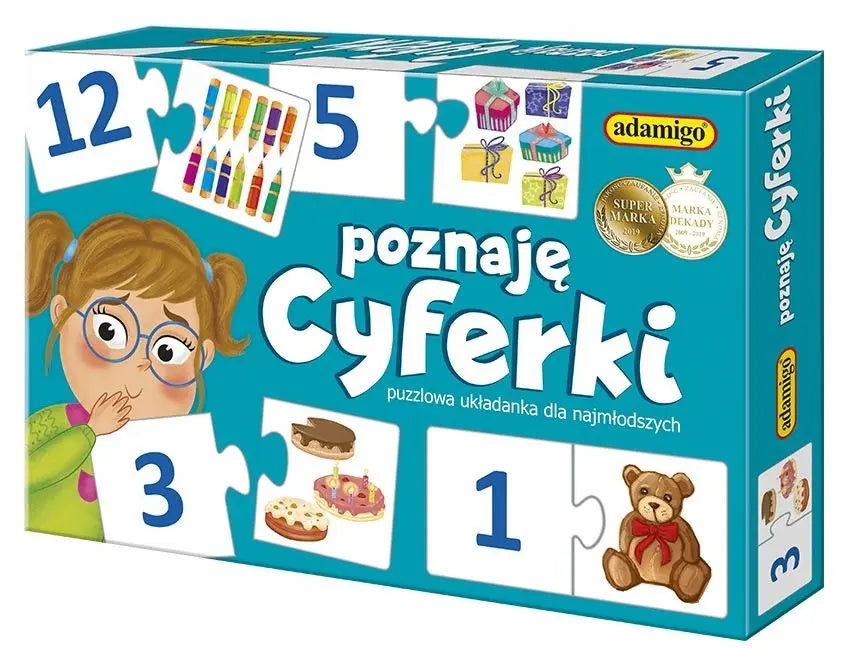 Poznaję cyferki gra puzzlowa