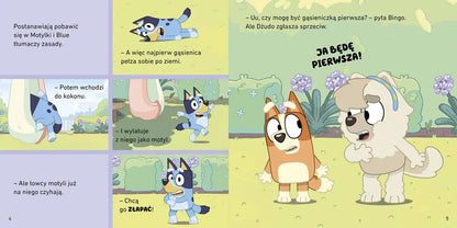 Bluey moja czytanka: motylki