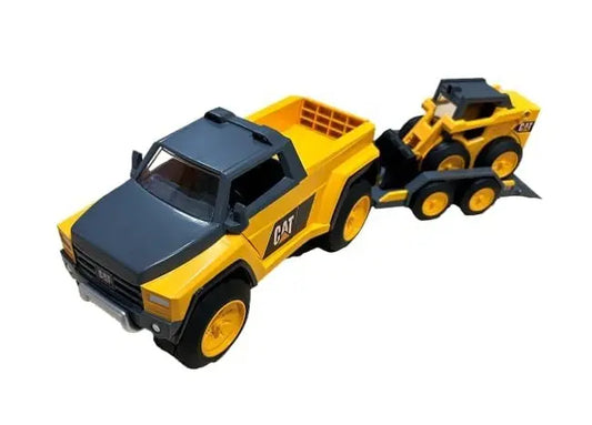 Pick-up + ładowarka kołowa + 2 figurki