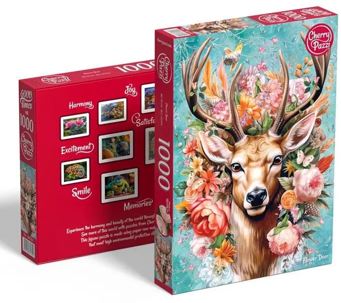 Puzzle 1000 Cherrypazzi Flower Deer