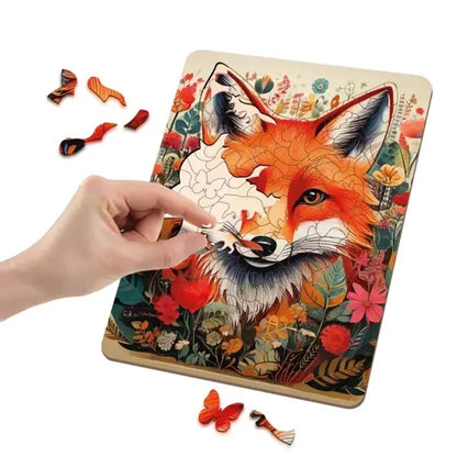 Drewniane puzzle lis 126el