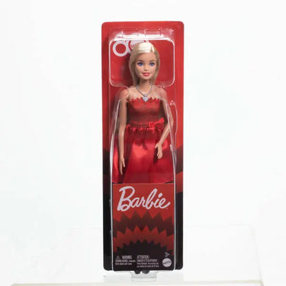 Barbie lalka 80 - lecie Rubinowa suknia