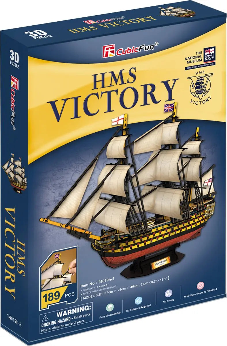 Cubic fun puzzle 3d żaglowiec hms victory
