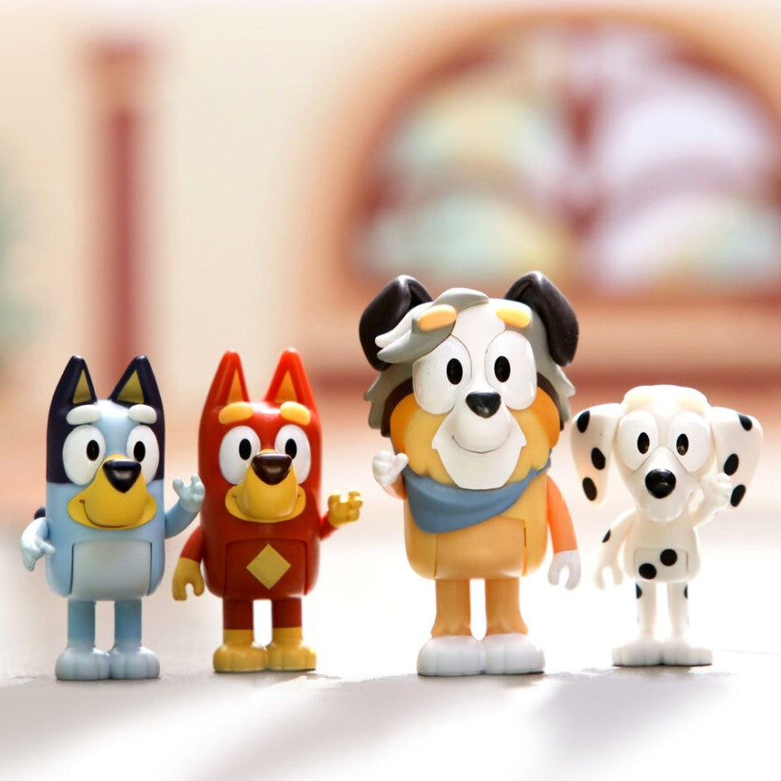 Bluey figurki 4-pak szkolna paczka