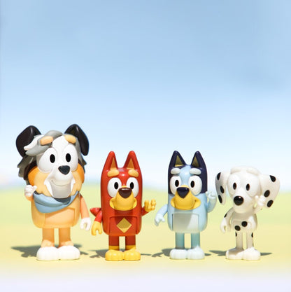 Bluey figurki 4-pak szkolna paczka