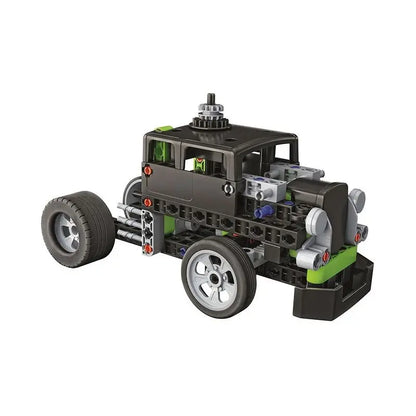 Naukowa zabawa laboratorium mechaniki hot rod i race truck
