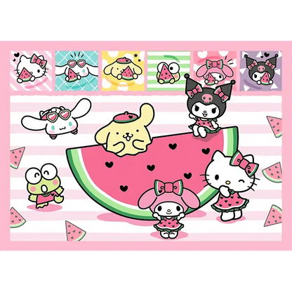 Puzzle 4w1 Sanrio Hello Kitty, Słodkie przygody
