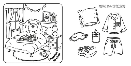 Kolorowanką antystresowa - Cosy Colouring, Małe przyjemności
