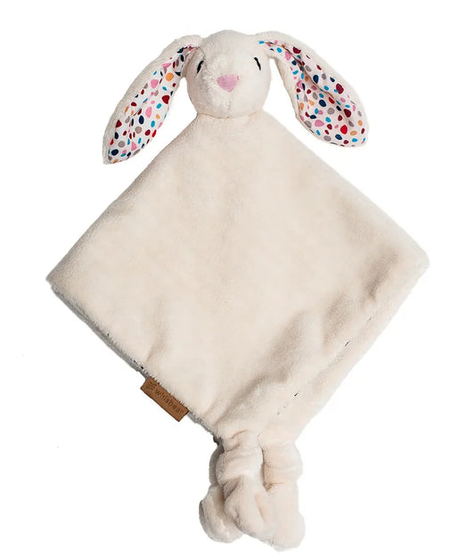 Whisbear doudou kocyk przytulanka królik kremowy