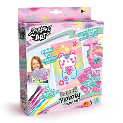 Projekt Art Plakaty Kawaii, Kreatywny zestaw z elektronicznym aerografem