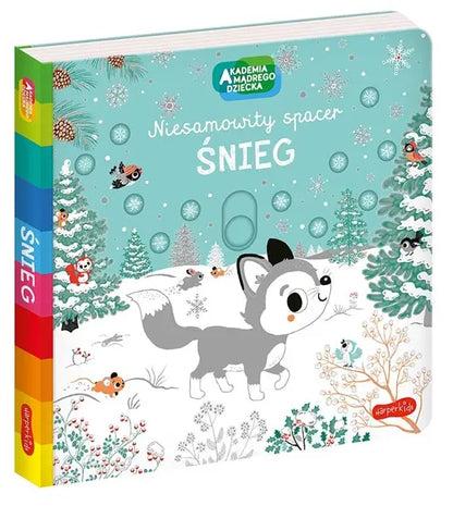 Książeczka - Śnieg. Akademia Mądrego Dziecka. Niesamowity spacer