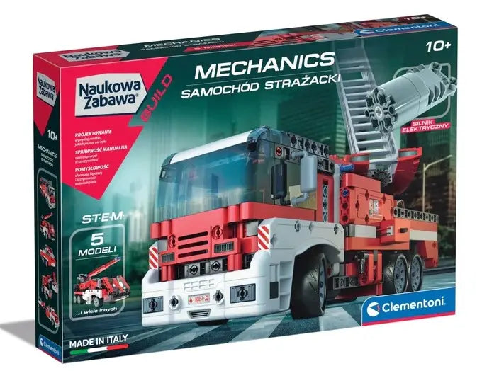 Naukowa zabawa labolatorium mechaniki samochód strażacki