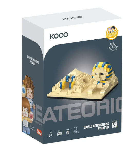 Klocki koco piramidy 410 elementów