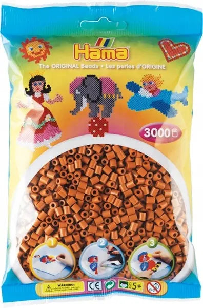 Koraliki midi 3000 szt jasno brązowe