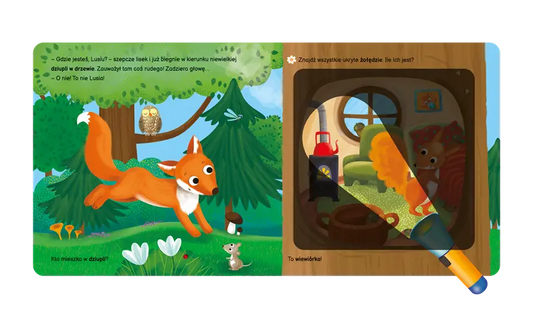 Książka z latarką - Raz, dwa, trzy... szukam! Las