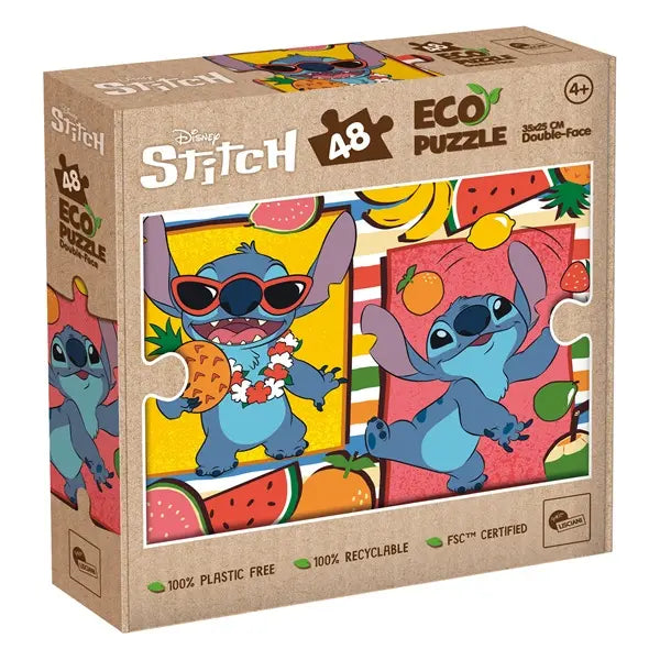 Puzzle eko dwustronne Stitch - 48 elementów