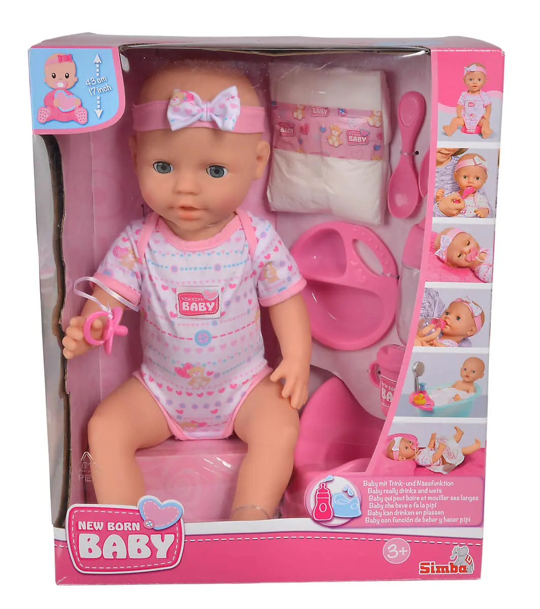 New born baby lalka funkcyjna 43cm