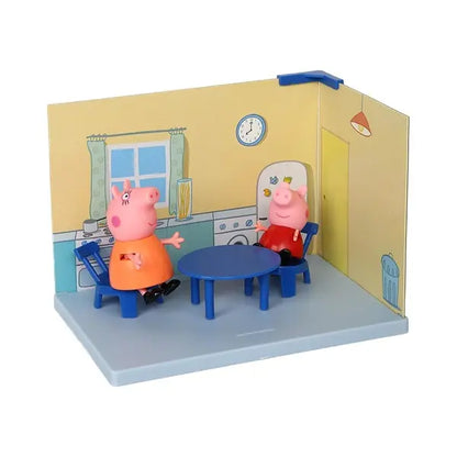 Zestaw kuchnia + 2 figurki, Świnka Peppa i Mama Świnka
