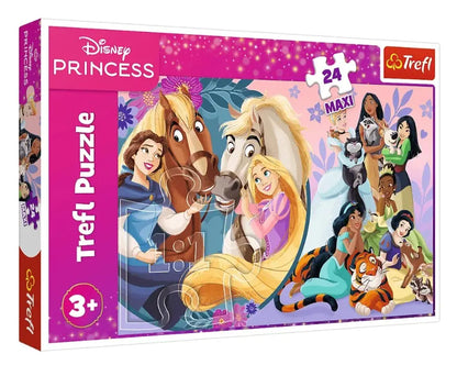 Puzzle 24 elementy Maxi - Uśmiech przyjaźni Disney Princess