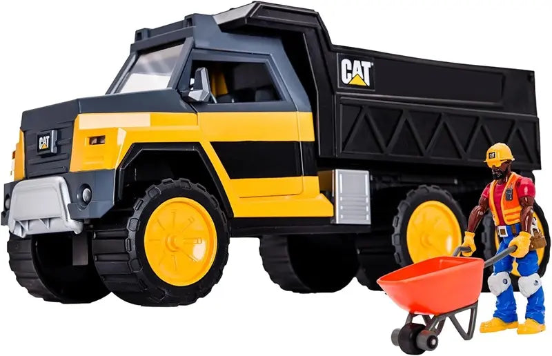 Ciężarówka CAT 34cm ze światłem i dźwiękiem + figurka
